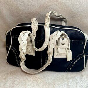 Coach Mini Leather Boston Bag